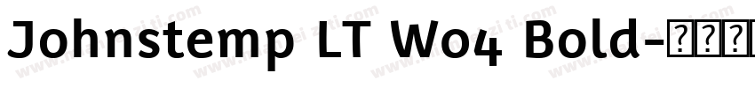 Johnstemp LT W04 Bold字体转换